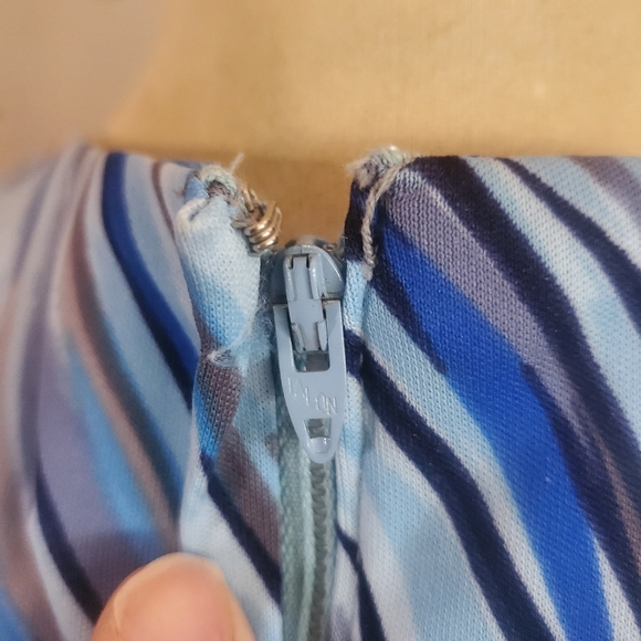 Vintage 70'S Fred Rothschild Sleeveless Dress with Matching Sheer Jacket, Sz 10 - Picture 5 of 7